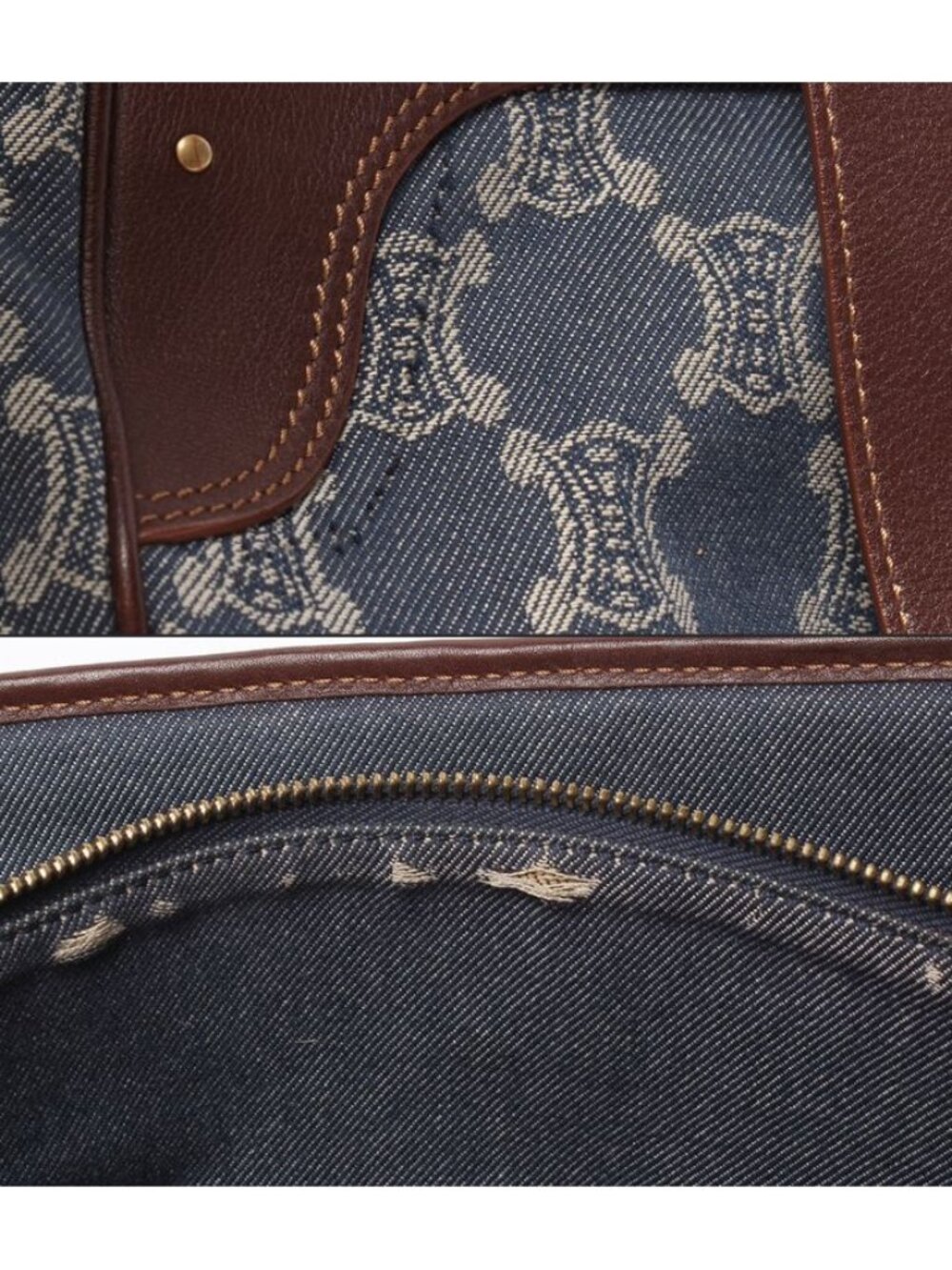 Celine Denim Tote Paris Macadam - Picture 6 of 10